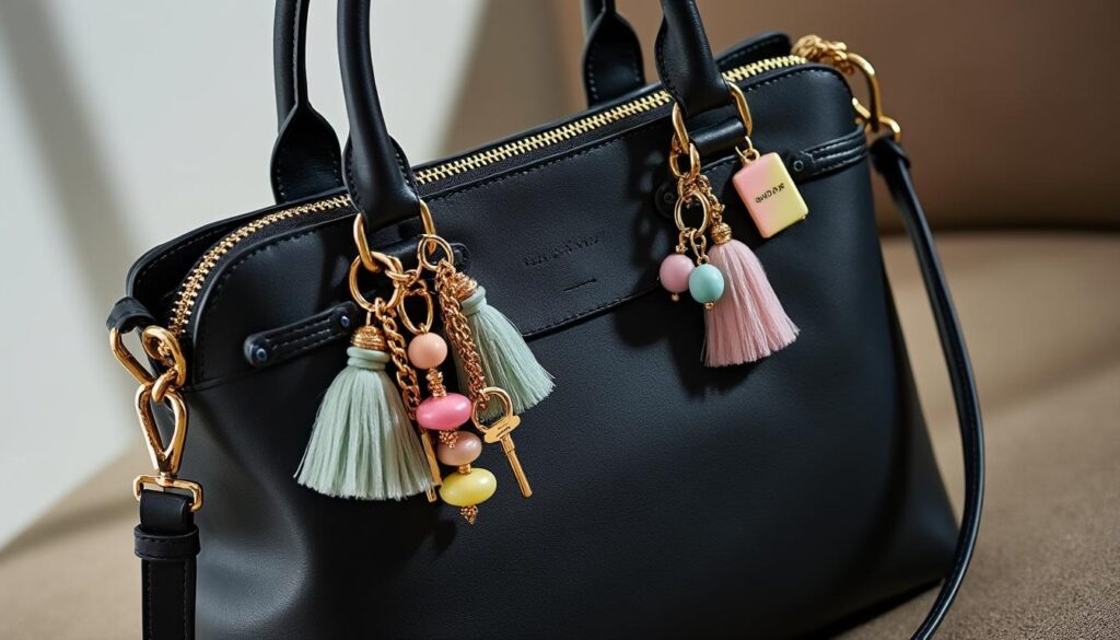 découvrez notre sélection de charms sac tendance pour personnaliser et styliser votre sac à main avec des accessoires mode uniques et originaux.