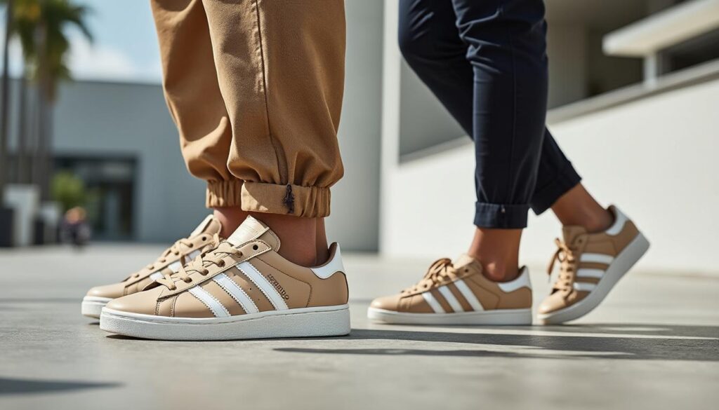 découvrez les chaussures campus beige adidas, alliant style tendance et confort pour homme et femme. parfaites pour un look urbain et moderne.