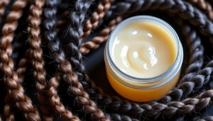 gel de fixation forte conçu pour locks et torsades, assurant une tenue durable et un contrôle optimal tout au long de la journée.