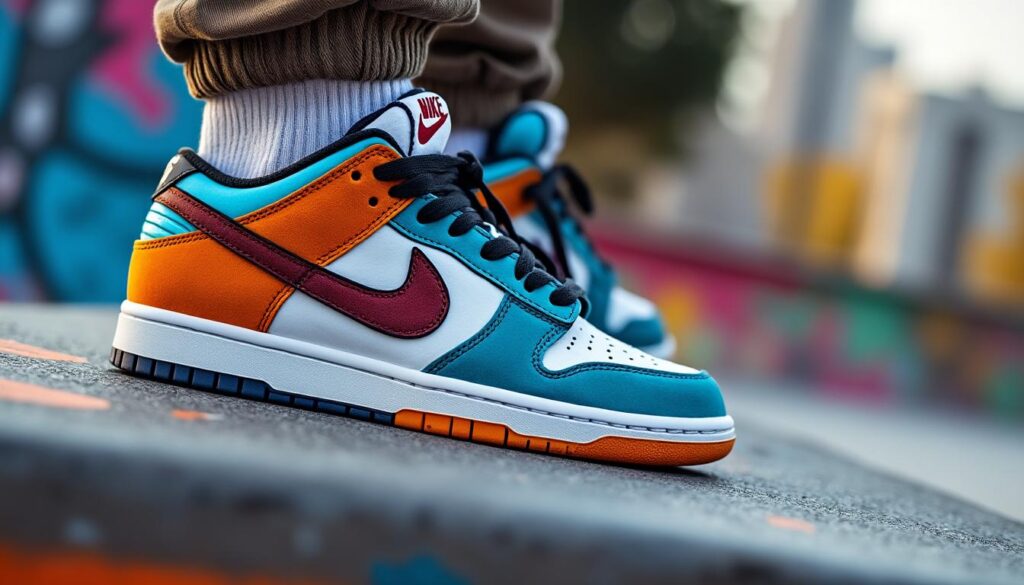 découvrez les nike dunk sb, des sneakers iconiques alliant performance pour le skate et style streetwear. parfaites pour un look urbain authentique et confortable.