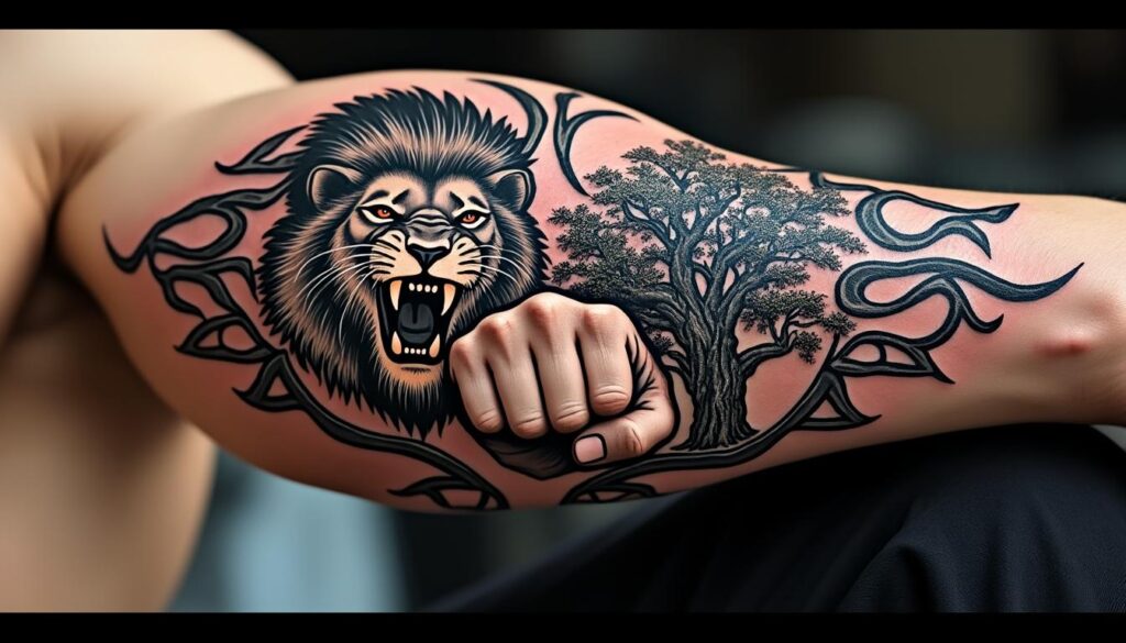 découvrez la signification des tatouages force, explorez des symboles puissants et trouvez des inspirations tendances pour un tatouage qui reflète votre courage et votre détermination.