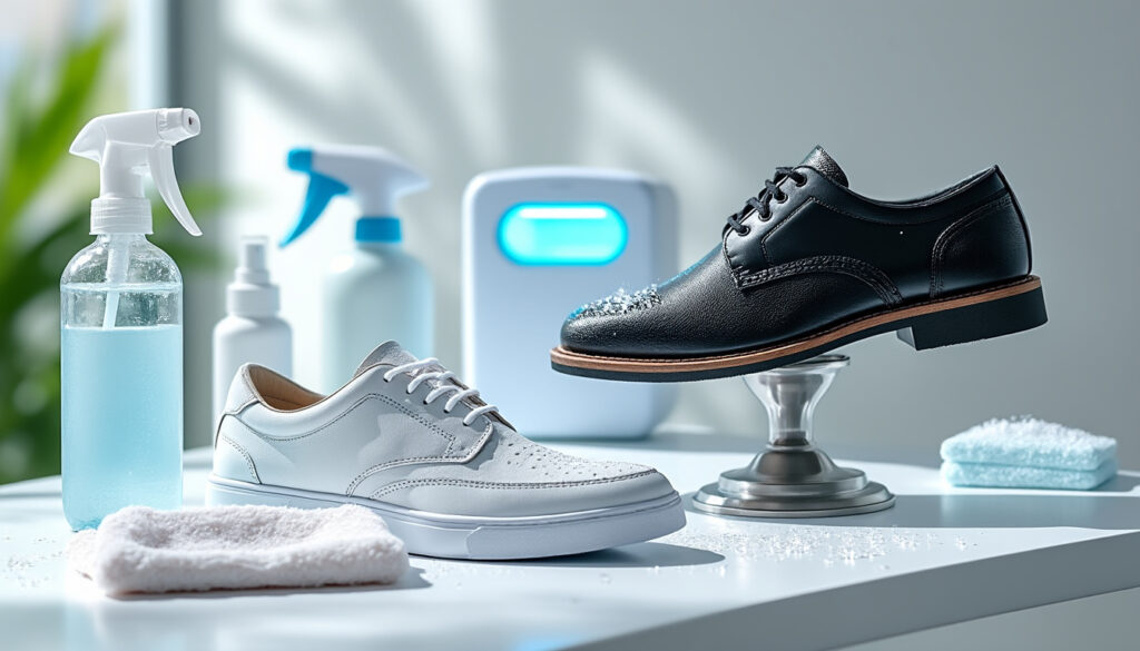 découvrez des méthodes efficaces pour la désinfection de vos chaussures et apprenez à bien les nettoyer pour assurer hygiène et durabilité.