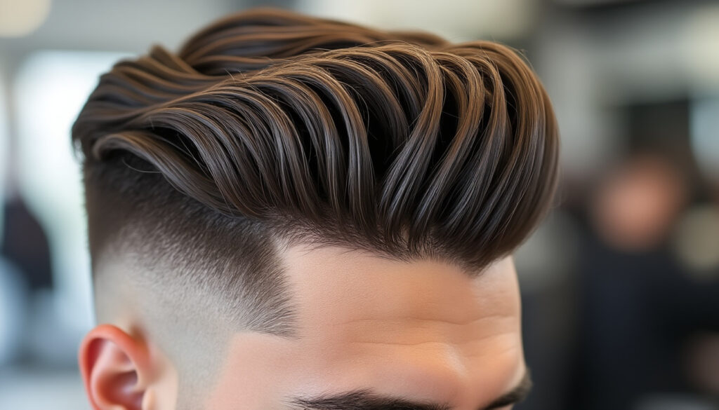 découvrez la coupe homme cuenta avec un style en v élégant et un dégradé tendance pour un look moderne et sophistiqué.
