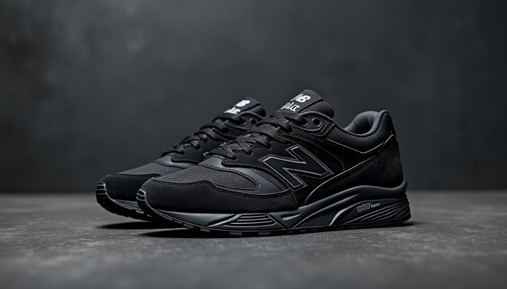 découvrez les new balance 9060 triple black, des baskets qui combinent style moderne et confort exceptionnel pour un look urbain et décontracté au quotidien.