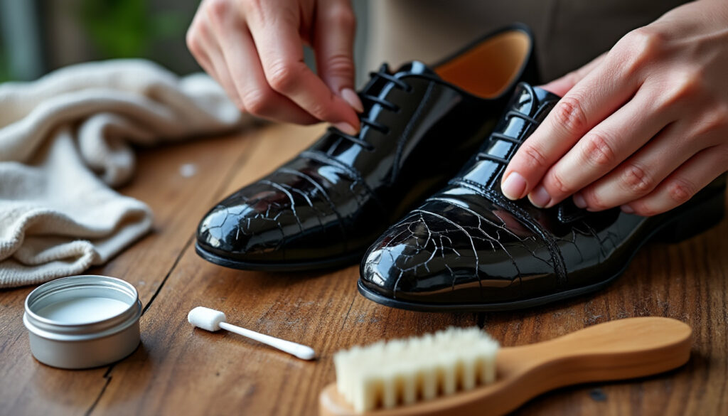 découvrez nos astuces efficaces pour réparer vos chaussures vernies craquelées à la maison et leur redonner un éclat impeccable facilement.