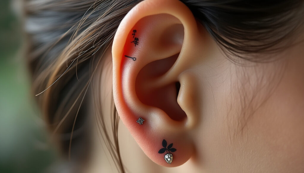 découvrez des idées de tatouages discrets et tendances pour femme, spécialement conçus pour être placés derrière l'oreille. inspirez-vous de nos designs élégants et subtils.