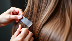 découvrez notre extension adhésive pour une pose facile et rapide, idéale pour obtenir des cheveux longs, naturels et volumineux en un instant.