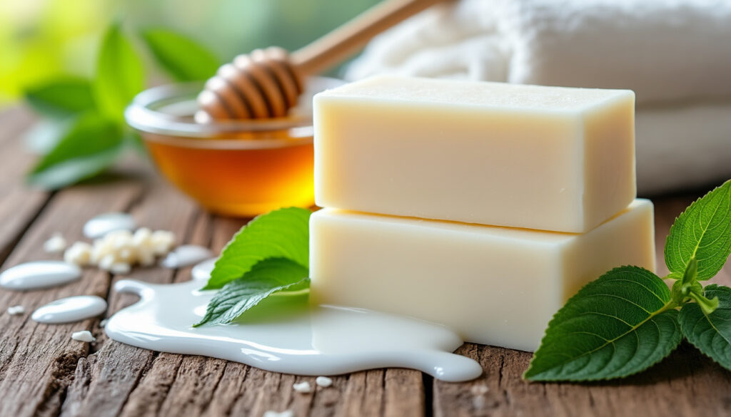 découvrez notre savon naturel au lait de chèvre, enrichi pour hydrater en profondeur et laisser votre peau douce, saine et revitalisée.
