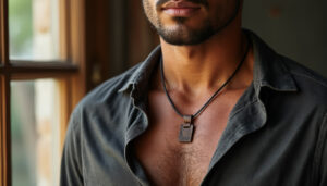 découvrez le collier en cuir pour homme : un accessoire au style authentique et tendance, idéal pour affirmer votre personnalité au quotidien.